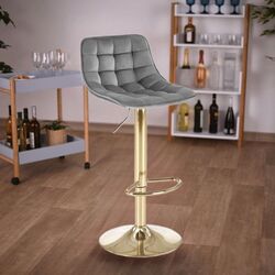Scaun de bar Halmar H120 (Dark Grey/Gold) Thumb