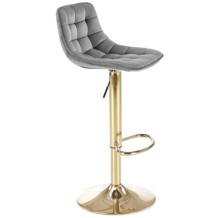 Scaun de bar Halmar H120 (Dark Grey/Gold)