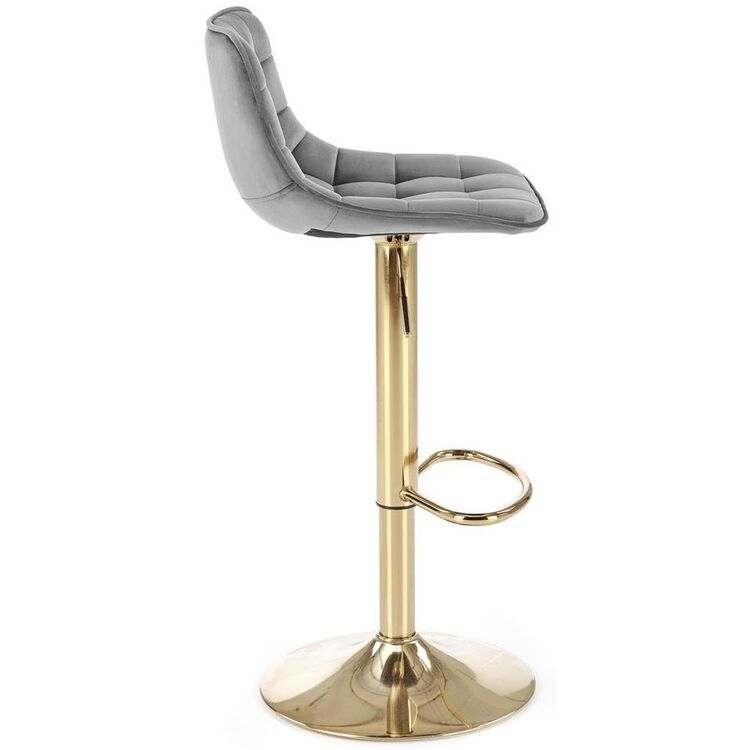Scaun de bar Halmar H120 (Dark Grey/Gold)
