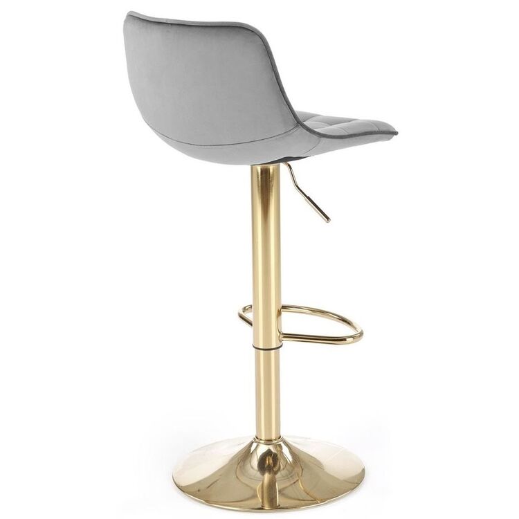 Scaun de bar Halmar H120 (Dark Grey/Gold)