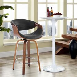 Scaun de bar Halmar H123 (Black/Walnut) Thumb