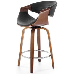 Scaun de bar Halmar H123 (Black/Walnut) Thumb