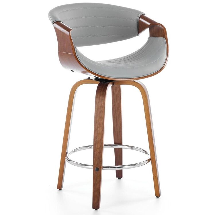 Барный стул Halmar H123 (Grey/Walnut)