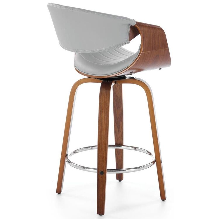 Барный стул Halmar H123 (Grey/Walnut)