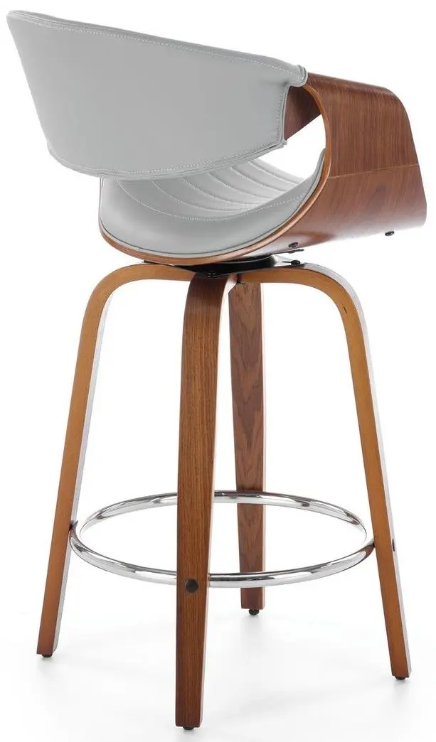 Барный стул Halmar H123 (Grey/Walnut)