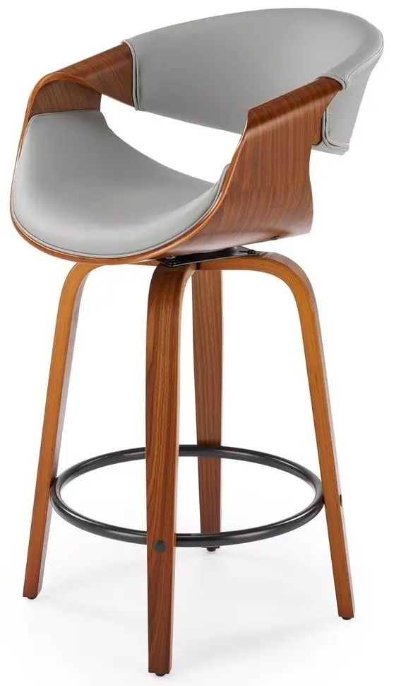 Барный стул Halmar H123 (Grey/Walnut)