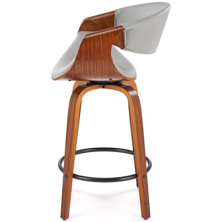 Барный стул Halmar H123 (Grey/Walnut)