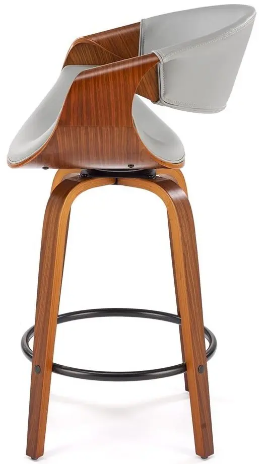 Барный стул Halmar H123 (Grey/Walnut)