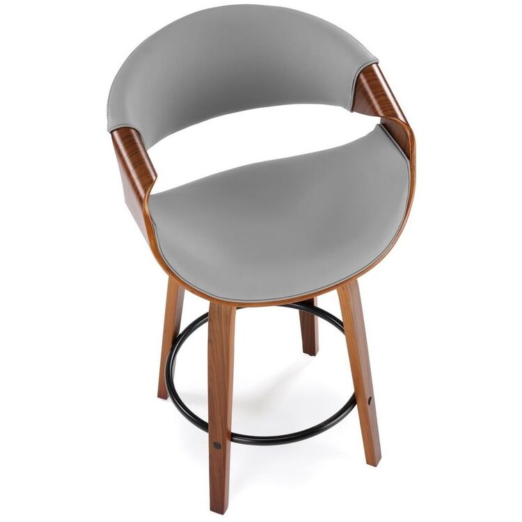 Барный стул Halmar H123 (Grey/Walnut)