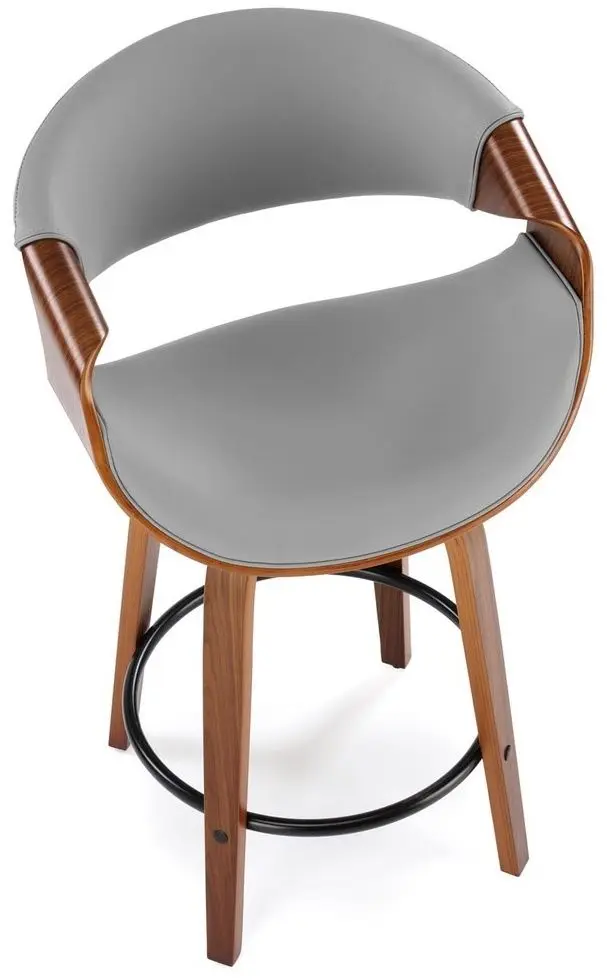 Барный стул Halmar H123 (Grey/Walnut)