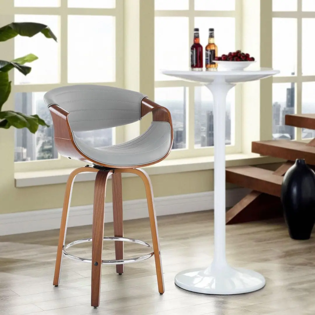 Барный стул Halmar H123 (Grey/Walnut)