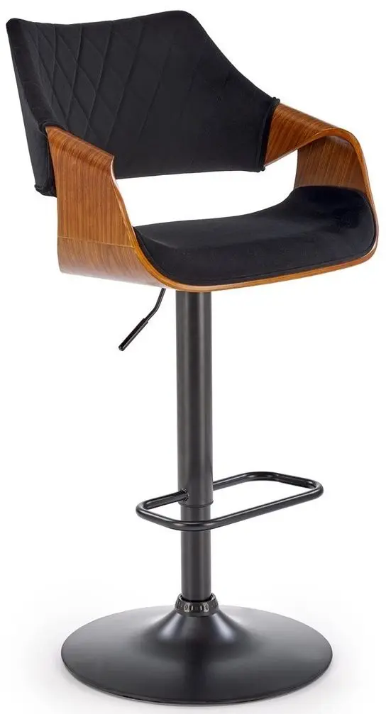 Барный стул Halmar H124 (Black/Walnut)