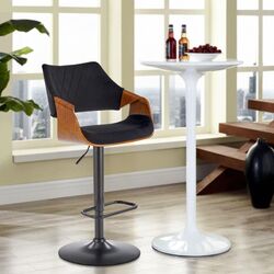 Барный стул Halmar H124 (Black/Walnut)