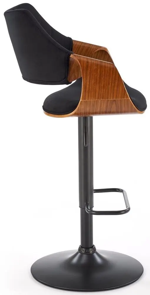 Барный стул Halmar H124 (Black/Walnut)
