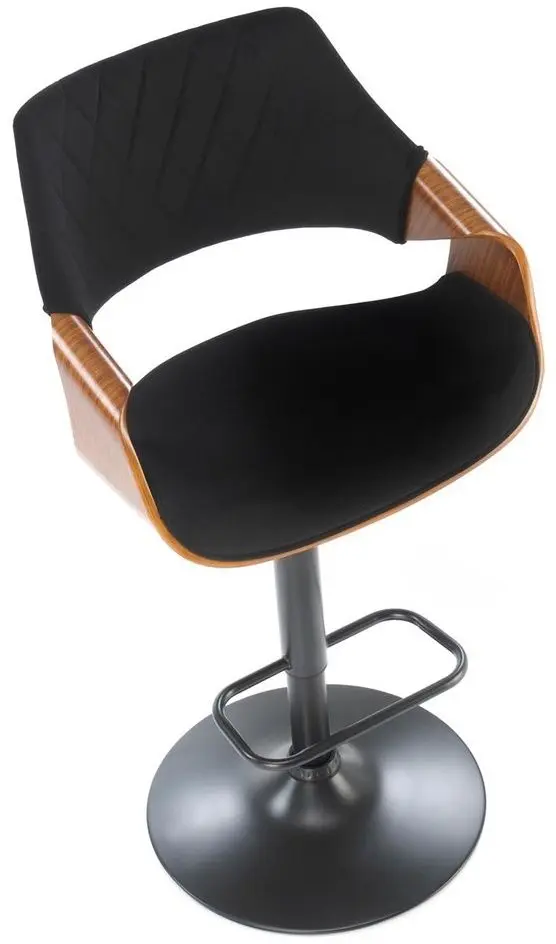 Барный стул Halmar H124 (Black/Walnut)