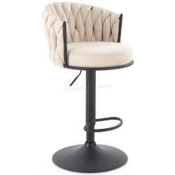 Scaun de bar Halmar H125 (Black/Beige)