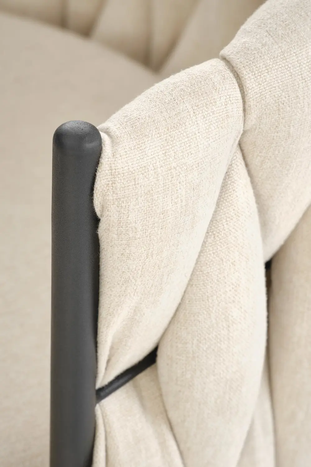 Scaun de bar Halmar H125 (Black/Beige) - 4