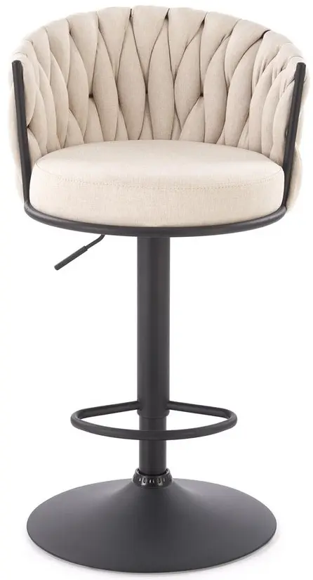 Scaun de bar Halmar H125 (Black/Beige) - 5