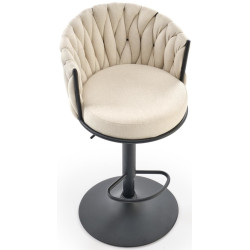 Scaun de bar Halmar H125 (Black/Beige) Thumb