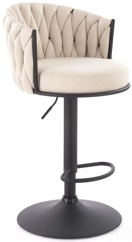 Scaun de bar Halmar H125 (Black/Beige)