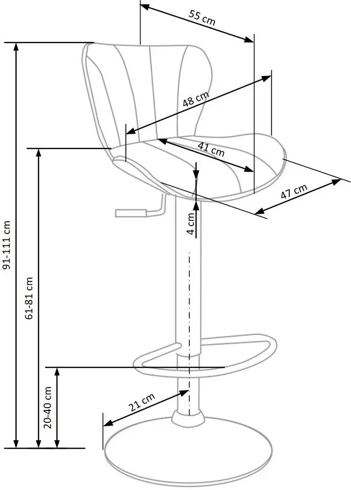 Барный стул Halmar H69 (Black)