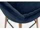 Scaun de bar Halmar H93 (Dark Blue/Nut)