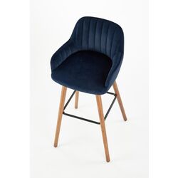 Барный стул Halmar H93 (Dark Blue/Nut) Thumb