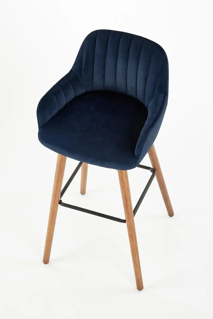 Барный стул Halmar H93 (Dark Blue/Nut) - 7