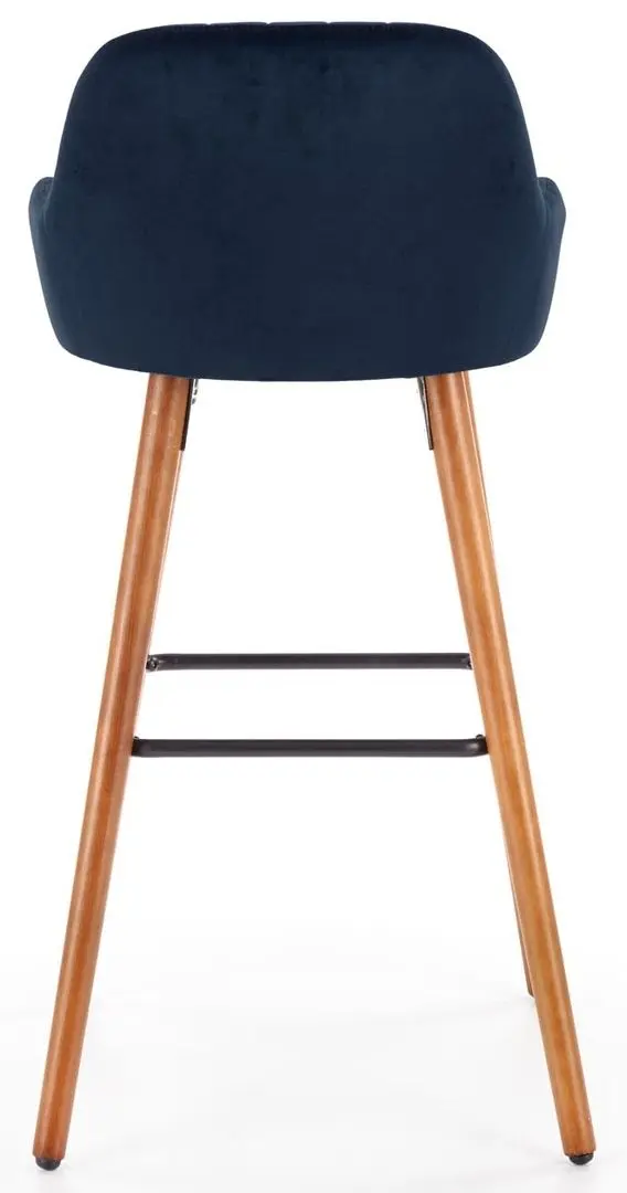 Барный стул Halmar H93 (Dark Blue/Nut) - 6