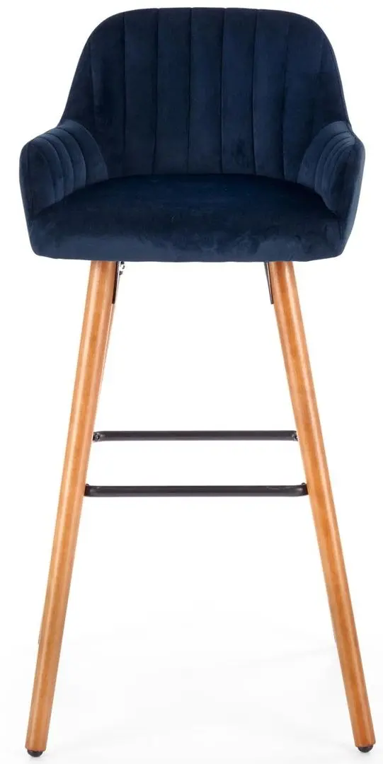 Барный стул Halmar H93 (Dark Blue/Nut) - 5