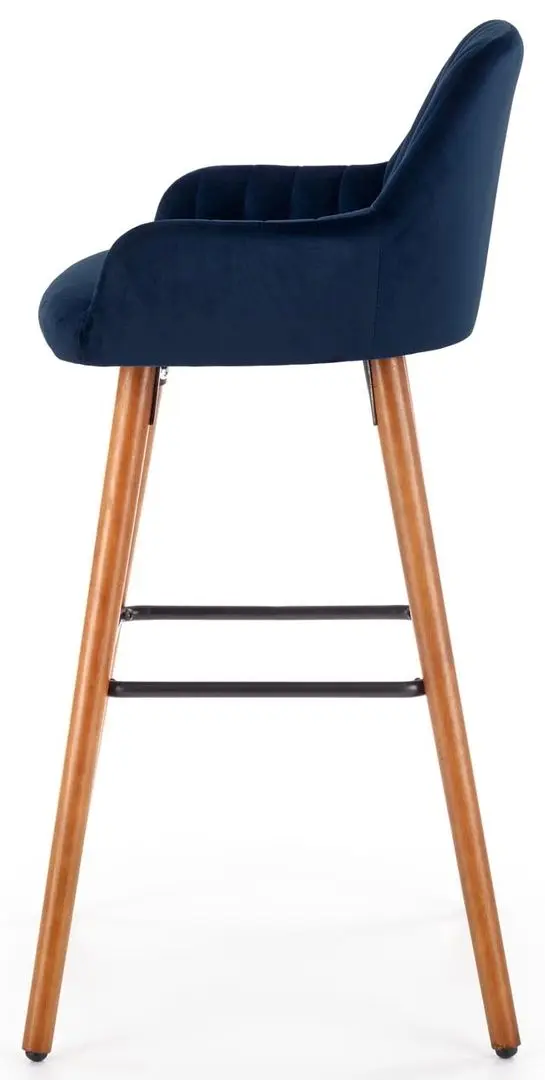 Барный стул Halmar H93 (Dark Blue/Nut) - 4