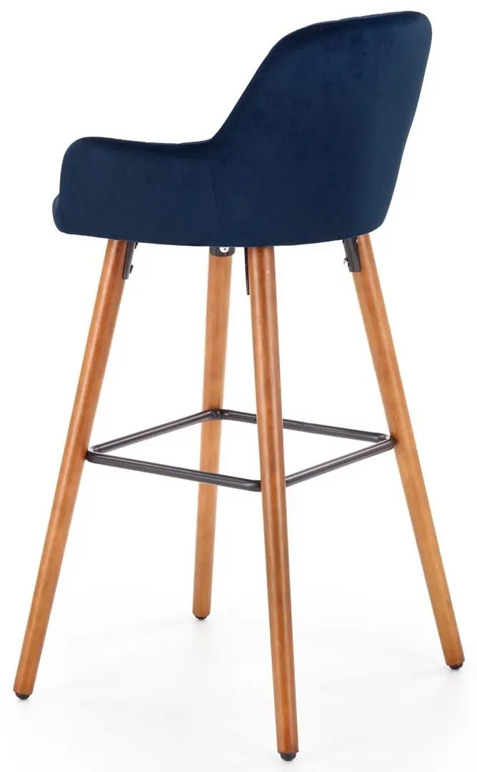 Барный стул Halmar H93 (Dark Blue/Nut) - 2