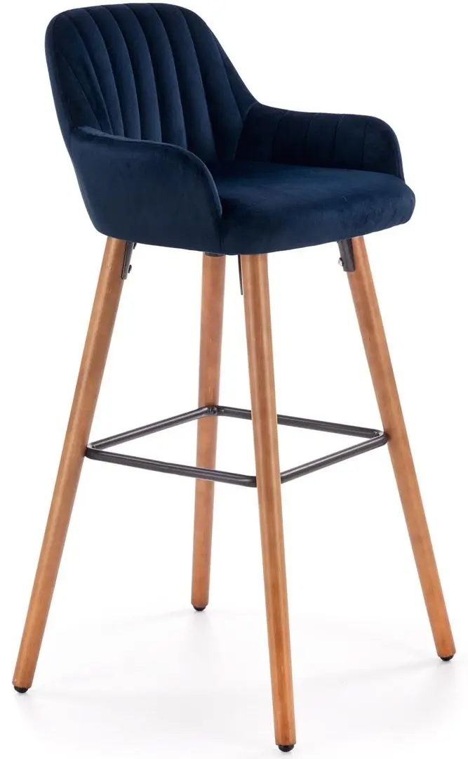 Барный стул Halmar H93 (Dark Blue/Nut)