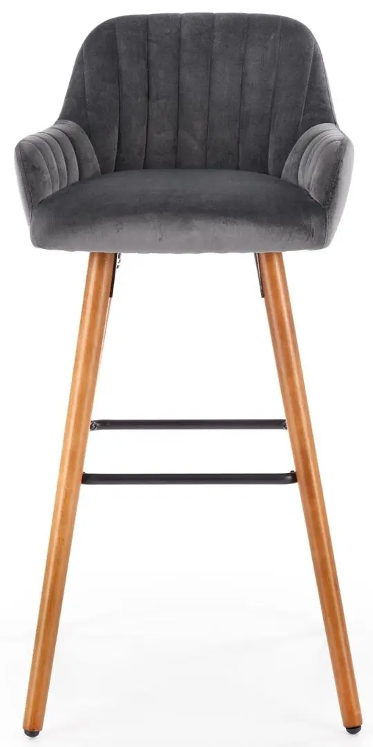 Scaun de bar Halmar H93 (Dark Gray/Nut)