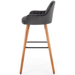 Барный стул Halmar H93 (Dark Gray/Nut) Thumb