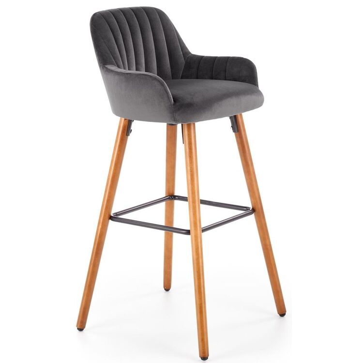 Барный стул Halmar H93 (Dark Gray/Nut)
