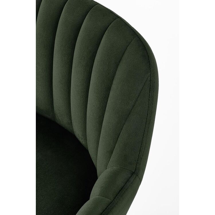 Scaun de bar Halmar H93 (Dark Green/Nut)