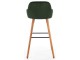 Scaun de bar Halmar H93 (Dark Green/Nut)