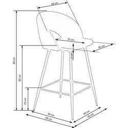 Барный стул Halmar H96 (Blue Dark) Thumb