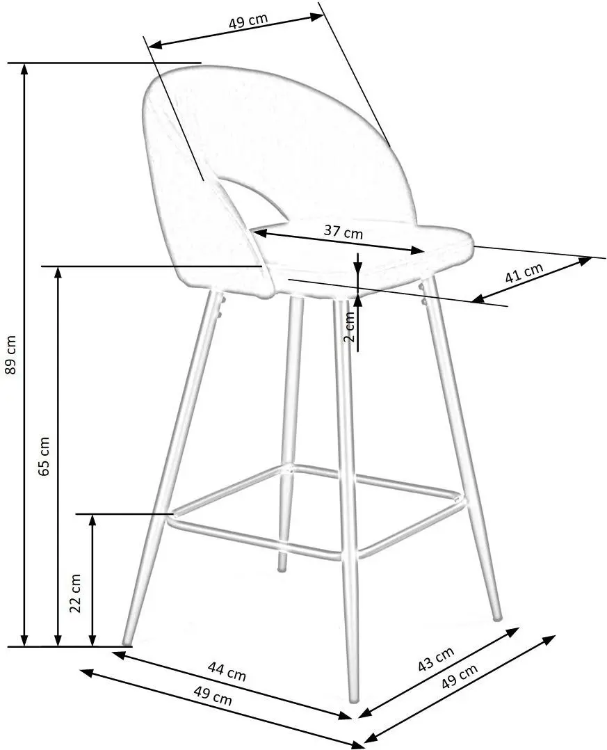 Барный стул Halmar H96 (Green Dark)