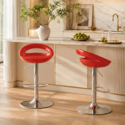 Set scaune de bar Homcom 835-175V00RD (Red)