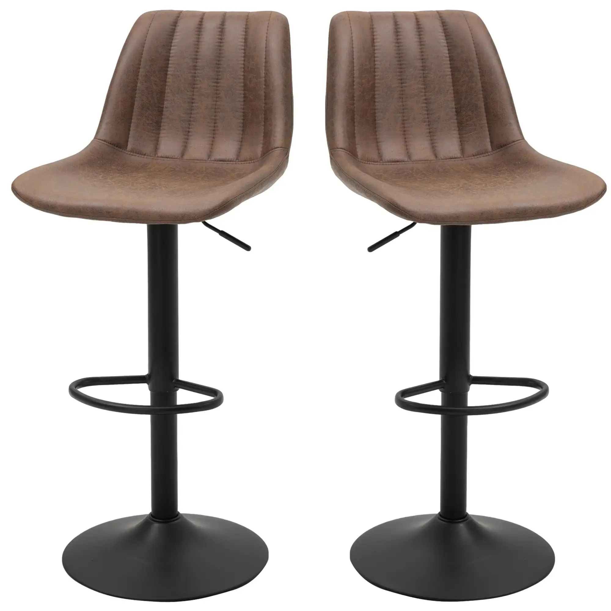 Set scaune de bar Homcom 835-228 2pcs (Brown) - 3