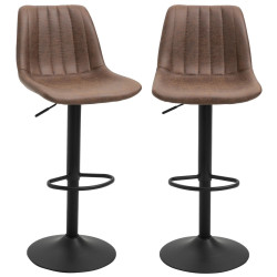 Set scaune de bar Homcom 835-228 2pcs (Brown) Thumb