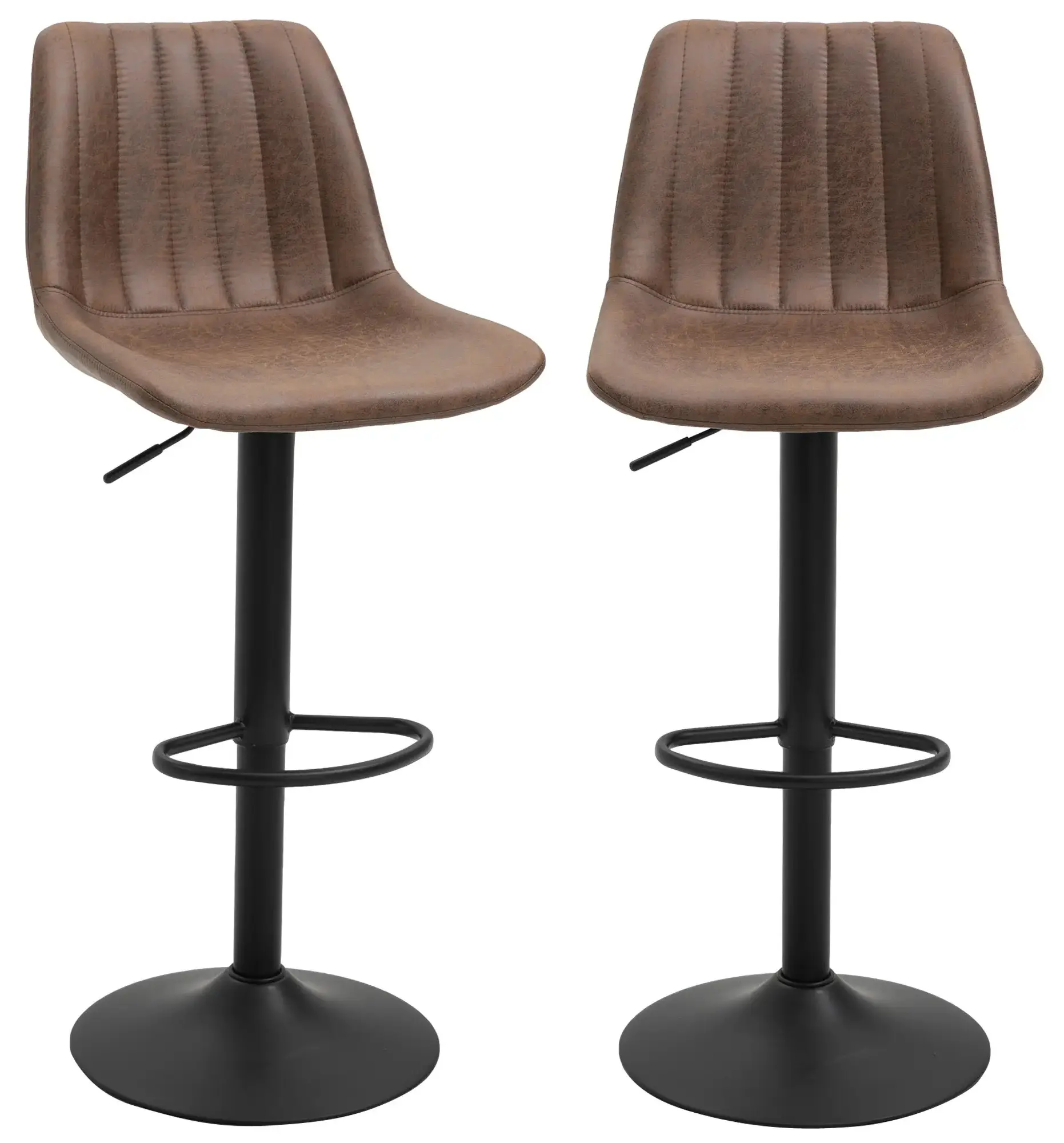 Set scaune de bar Homcom 835-228 2pcs (Brown) - 4