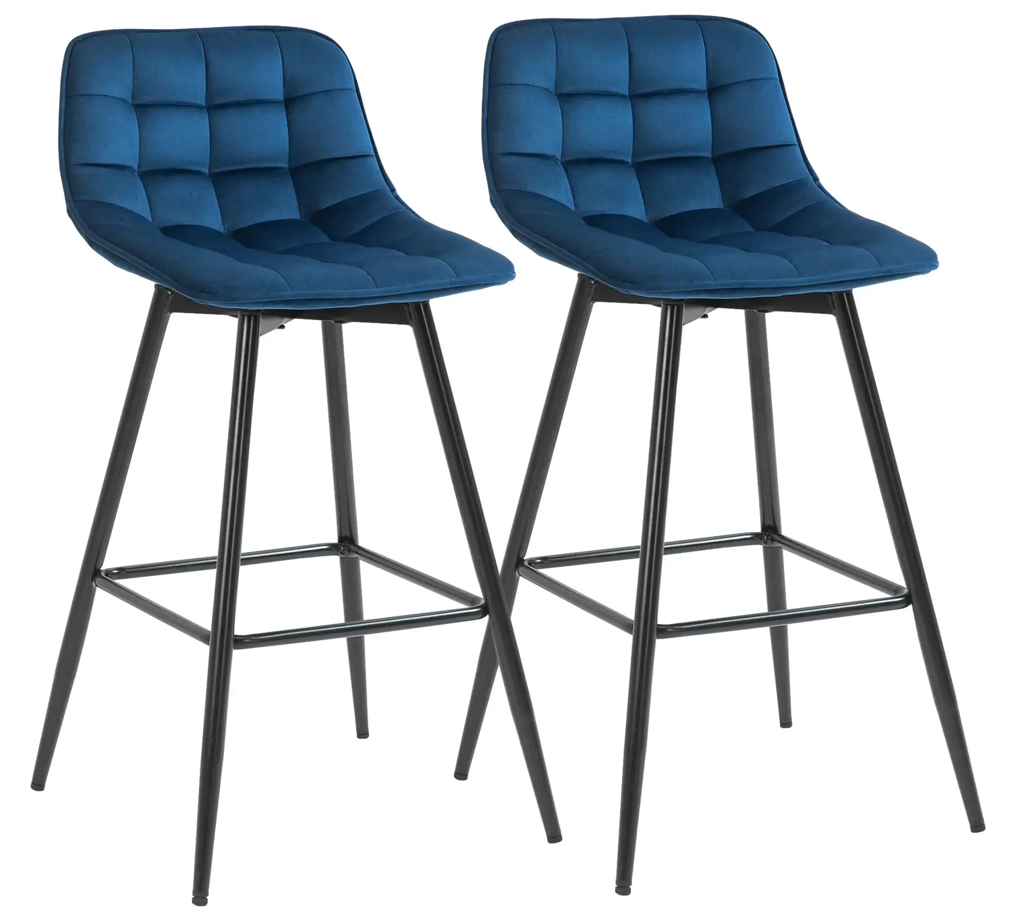 Set scaune de bar Homcom 835-271BU 2pcs (Blue) - 2
