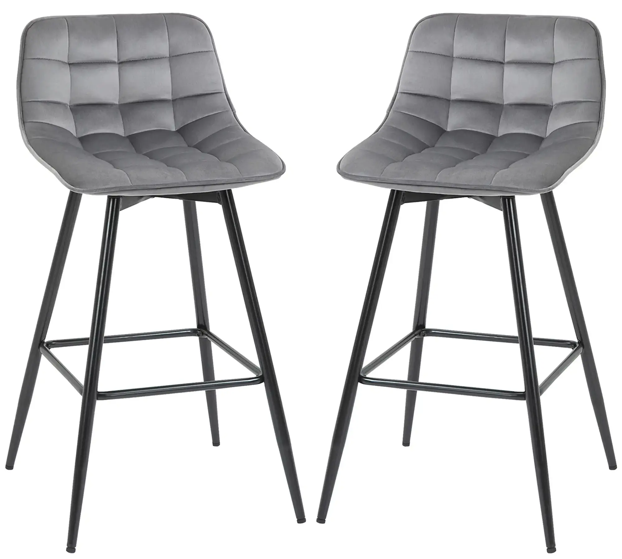 Set scaune de bar Homcom 835-271GY 2pcs (Grey) - 3