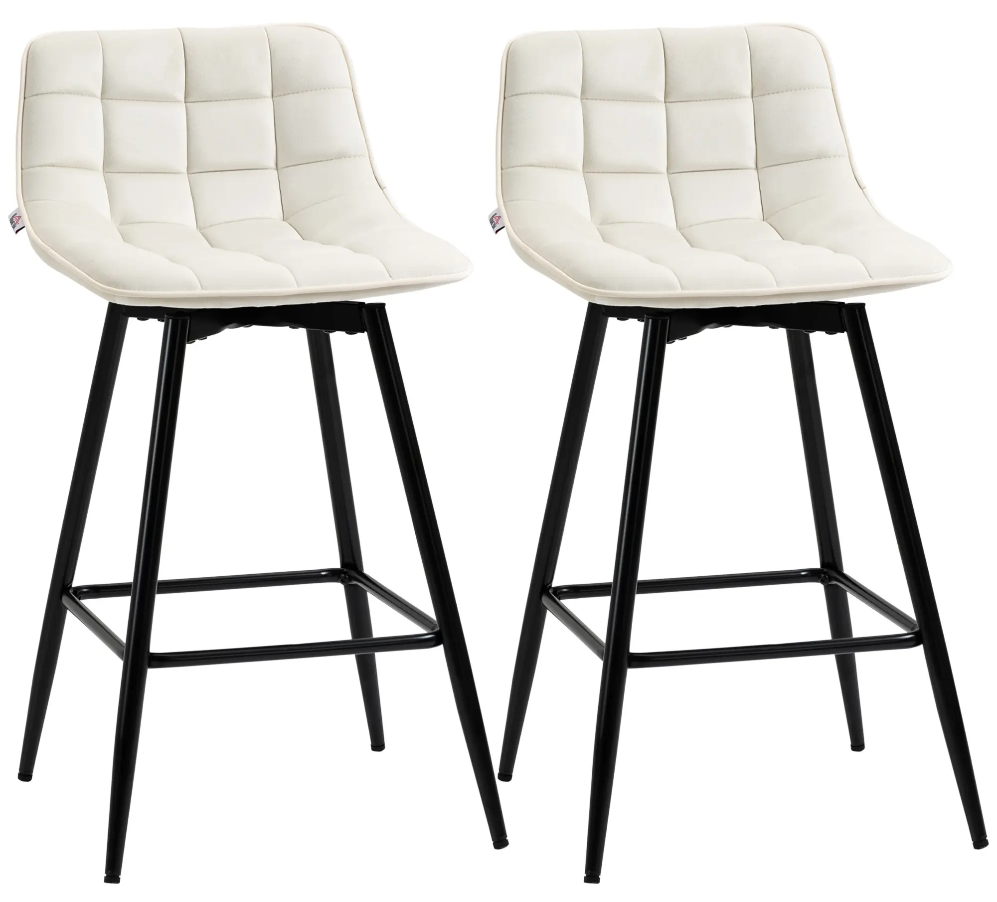 Комплект барных стульев Homcom 835-271V00CW 2pcs (Cream White) - 2
