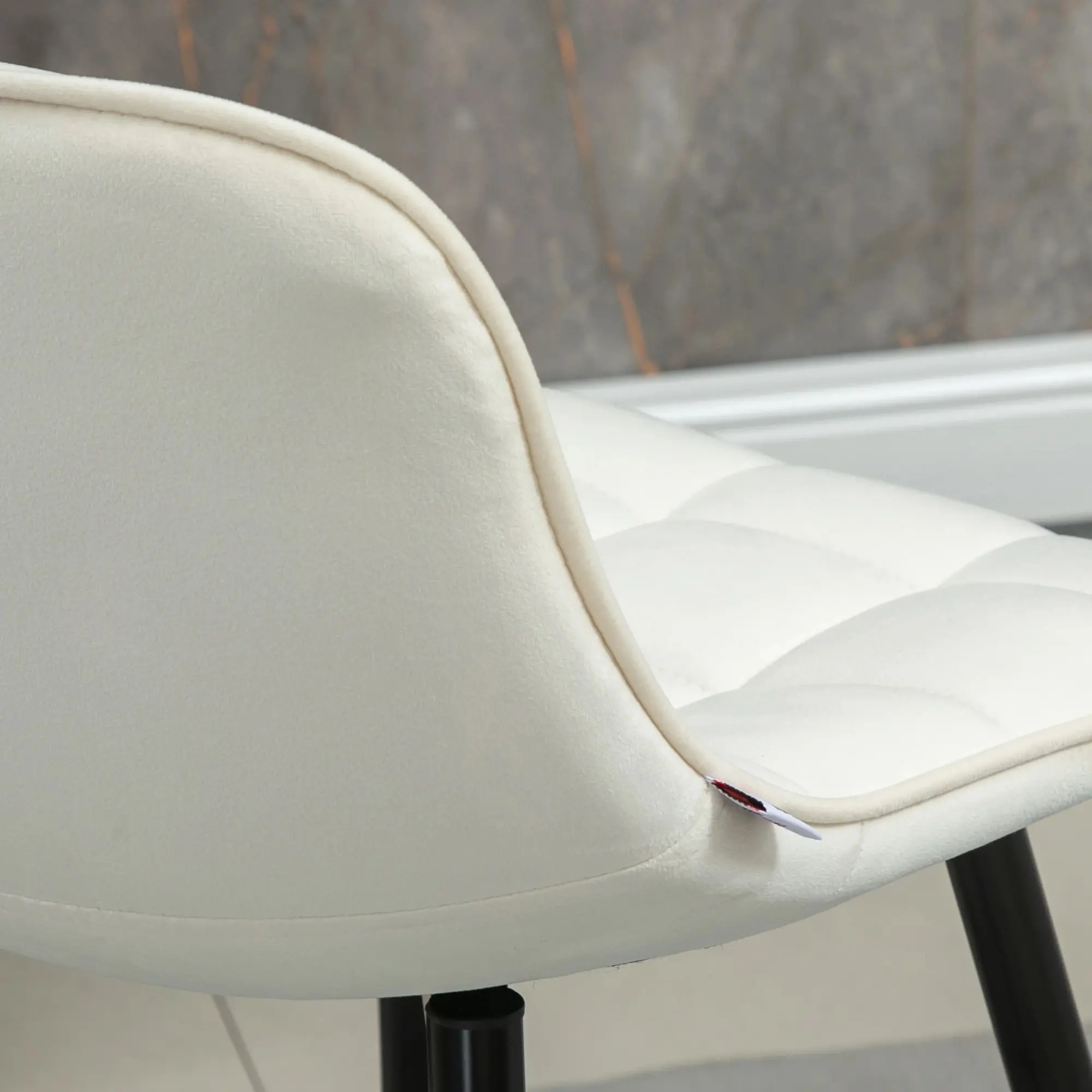 Комплект барных стульев Homcom 835-271V00CW 2pcs (Cream White) - 4