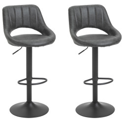 Set scaune de bar Homcom 835-357 2pcs (Grey) Thumb