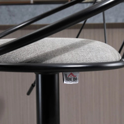 Set scaune de bar Homcom 835-453GY 2pcs (Grey) Thumb